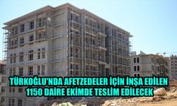 Türkoğlu'nda Afetzedeler İçin İnşa Edilen 1150 Daire Ekimde Teslim Edilecek