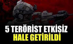 Taciz ateşi cezasız kalmadı: 5 terörist etkisiz hale getirildi