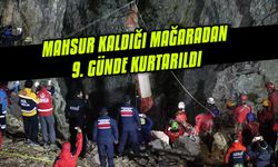 Mahsur kaldığı mağaradan 9. günde kurtarıldı