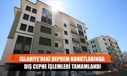 İslahiye'deki Deprem Konutlarında Dış Cephe İşlemleri Tamamlandı