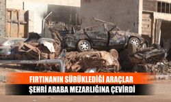 Fırtınanın Sürüklediği Araçlar Şehri Araba Mezarlığına Çevirdi