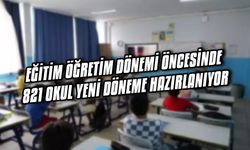 2023-2024 Eğitim Öğretim dönemi öncesinde 821 okul yeni döneme hazırlanıyor