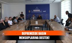 Depremzede Basın Mensuplarına Destek!