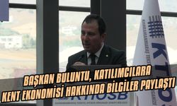 Başkan Buluntu, katılımcılara kent ekonomisi hakkında bilgiler paylaştı