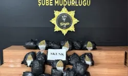 Şanlıurfa'da 43 kilo 250 gram skunk ele geçirildi