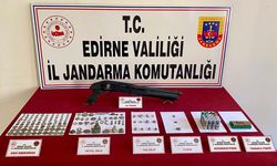 Edirne'de bir evden 178 tarihi obje çıktı