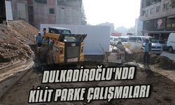Dulkadiroğlu'nda kilit parke çalışmaları