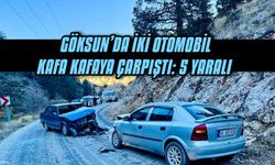 Göksun’da iki otomobil kafa kafaya çarpıştı: 5 yaralı 