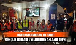 Kahramanmaraş AK Parti Gençlik Kolları Üyelerinden Anlamlı Tepki