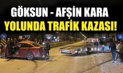 Göksun - Afşin Kara Yolunda Trafik Kazası!