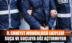 İl Emniyet Müdürlüğü Ekipleri Suça Ve Suçluya Göz Açtırmıyor