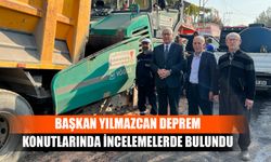 Başkan Yılmazcan Deprem Konutlarında İncelemelerde Bulundu