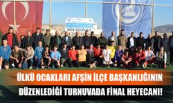 Ülkü Ocakları Afşin İlçe Başkanlığının Düzenlediği Turnuvada Final Heyecanı!