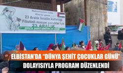 Elbistan’da “Dünya Şehit Çocuklar Günü” Dolayısıyla Program Düzenlendi
