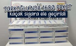 Türkoğlu'nda 1680 paket kaçak sigara ele geçirildi