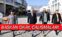 Başkan Okay, çalışmaları yerinde inceledi