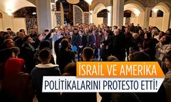 İsrail ve Amerika aleyhine sloganlar atarak, bu ülkelerin politikalarını protesto etti!