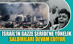 İsrail'in Gazze Şeridi'ne Yönelik Saldırıları Devam Ediyor