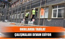 Okullarda Tadilat Çalışmaları Devam Ediyor