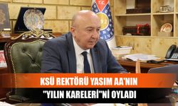 KSÜ Rektörü Yasım AA'nın "Yılın Kareleri"ni Oyladı