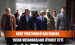 Kent Protokolü Hastanede Yatan Vatandaşları Ziyaret Etti