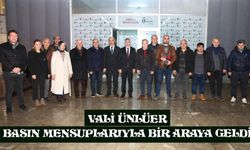 Vali Ünlüer basın mensuplarıyla bir araya geldi