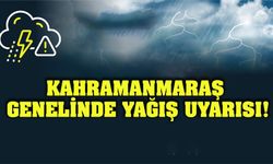 Kahramanmaraş Genelinde Yağış Uyarısı!