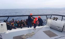 İzmir açıklarında 105 düzensiz göçmen kurtarıldı