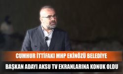 Cumhur İttifakı MHP Ekinözü Belediye Başkan Adayı Aksu Tv Ekranlarına Konuk Oldu