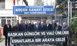 Başkan Güngör ve Vali Ünlüer, Küçük Sanayi Sitesi Esnafıyla Bir Araya Geldi