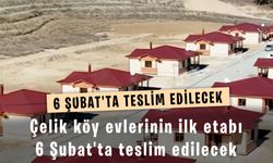 Deprem bölgesindeki çelik köy evlerinin ilk etabı 6 Şubat'ta teslim edilecek