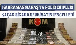 Kahramanmaraş'ta polis ekipleri kaçak sigara sevkiyatını engelledi