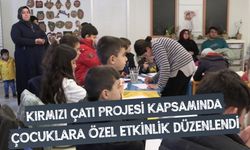 Kırmızı çatı projesi kapsamında çocuklara özel etkinlik düzenlendi