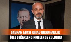 Başkan Adayı Kıraç Aksu Habere Özel Değerlendirmelerde Bulundu