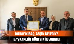 Koray Kıraç, Afşin Belediye Başkanlığı Görevini Devraldı