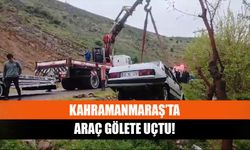 Kahramanmaraş’ta araç gölete uçtu!