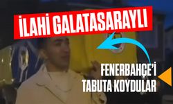 Galatasaray taraftarları Fenerbahçe tabutu taşıdı