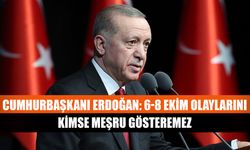 Cumhurbaşkanı Erdoğan: 6-8 Ekim olaylarını kimse meşru gösteremez