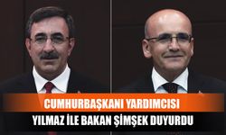 Cumhurbaşkanı Yardımcısı Yılmaz İle Bakan Şimşek Duyurdu