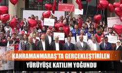 Kahramanmaraş’ta Gerçekleştirilen Yürüyüşe Katılım Yoğundu