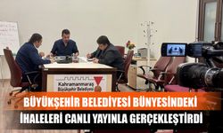 Büyükşehir Belediyesi Bünyesindeki İhaleleri Canlı Yayınla Gerçekleştirdi