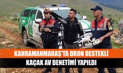 Kahramanmaraş'ta dron destekli kaçak av denetimi yapıldı