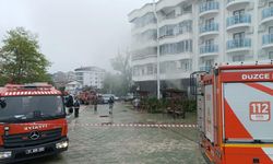 Düzce'de otel yangını