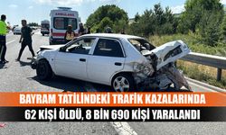 Bayram tatilindeki trafik kazalarında 62 kişi öldü, 8 bin 690 kişi yaralandı