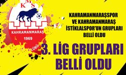 Kahramanmaraşspor ve Kahramanmaraş İstiklalspor'un Grupları Belli Oldu