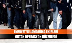 Emniyet ve Jandarma ekipleri ortak operasyon düzenledi