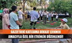 Gazze'deki katliama dikkat çekmek amacıyla özel bir etkinlik düzenlendi!