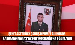 Şehit Astsubay Çavuş Mehmet Ali Horoz, Kahramanmaraş'ta son yolculuğuna uğurlandı