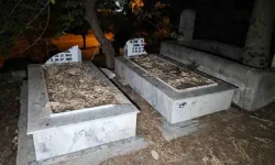 Adana'da mezarlıkta çok sayıda mezarın taşları kırıldı