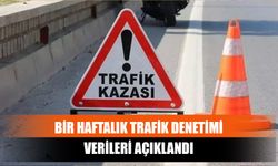 Bir Haftalık Trafik Denetimi Verileri Açıklandı